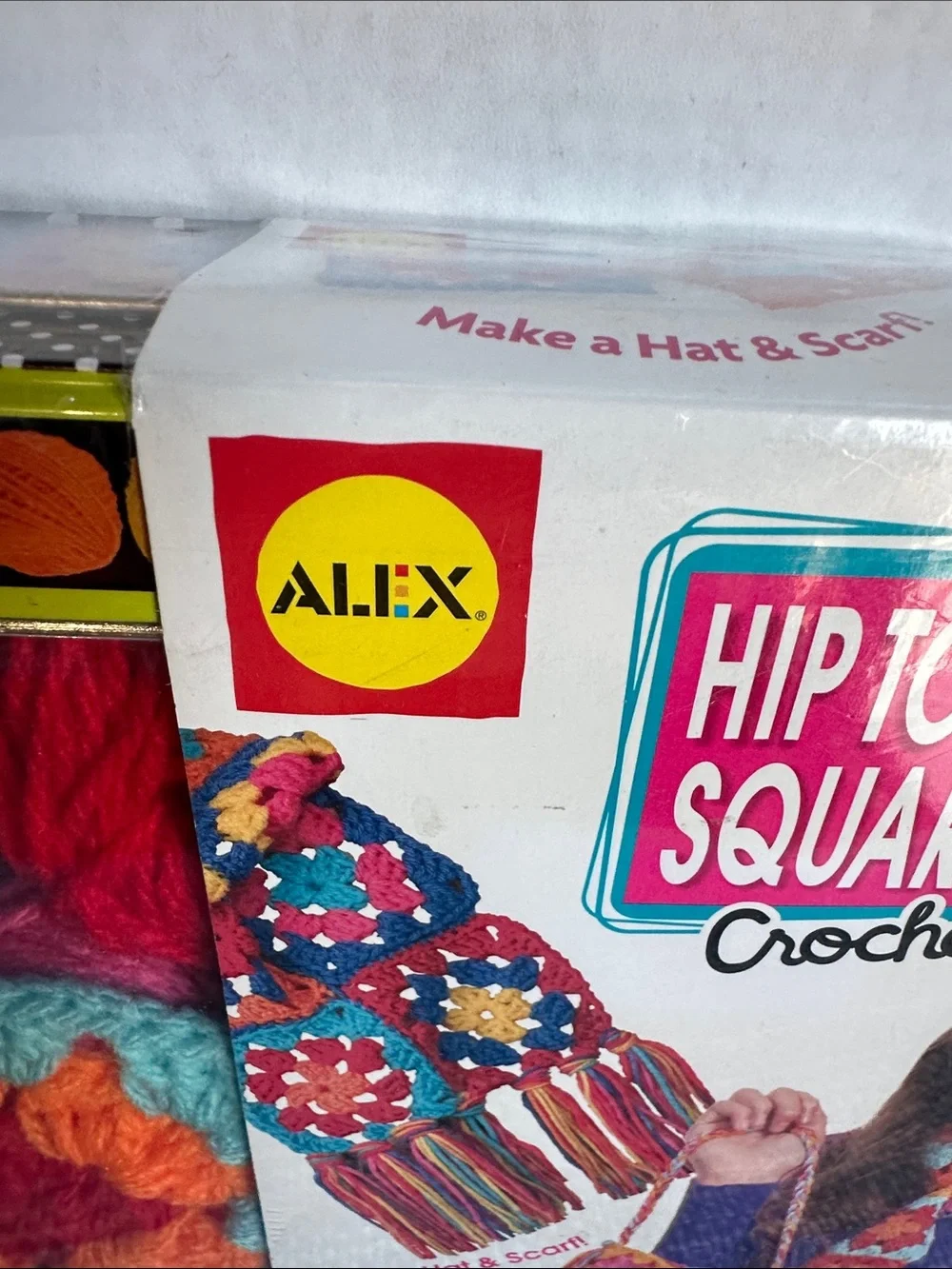 ALEX Hip To Be Square Crochet Kit - Multicolor Kids Crochet Set